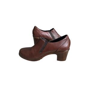 Dansko 42 Brown Leather Stacked Heel Women’s Shoes Business Casual